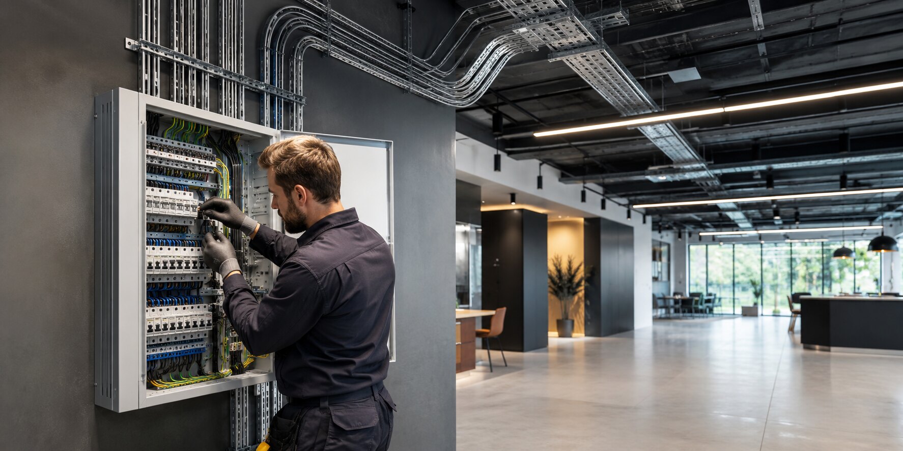 Installation électrique pour local professionnel